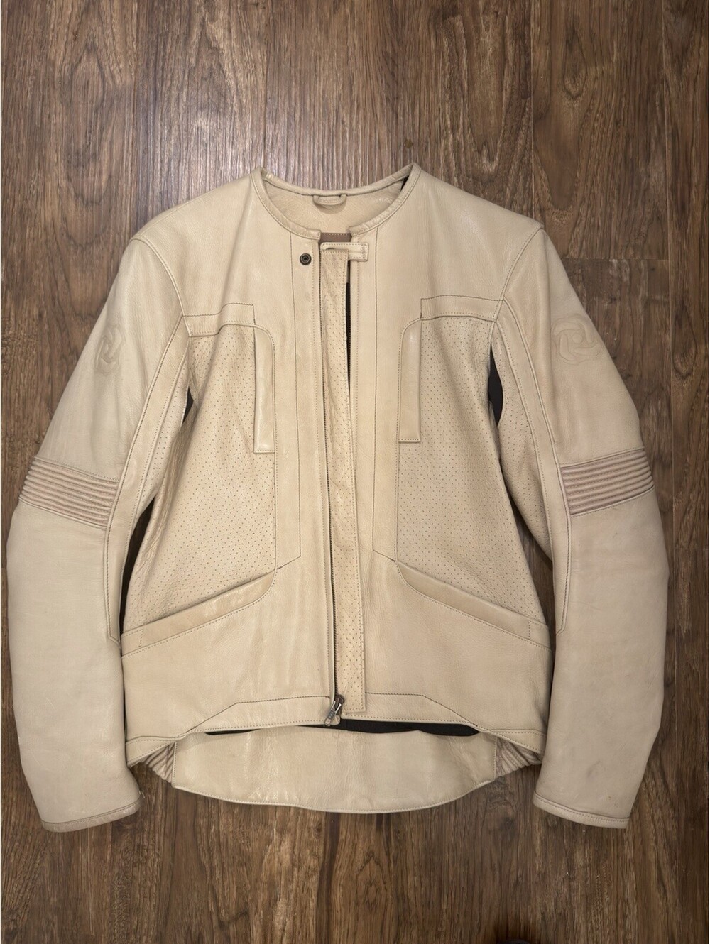Pagnol M2 Leather Motorcycle Jacket Size Extra Small With Armor